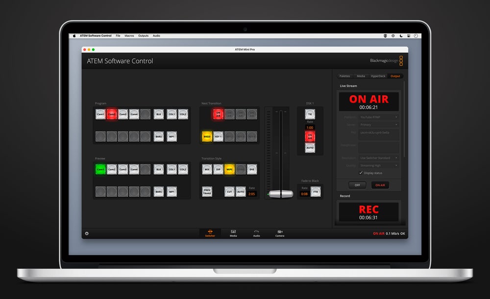 ATEM Micro Panel – Hardvérové tlačidlá pre ATEM Software Control
