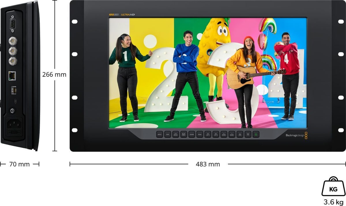 SmartView 4K G3 – Rozmery a hmotnosť