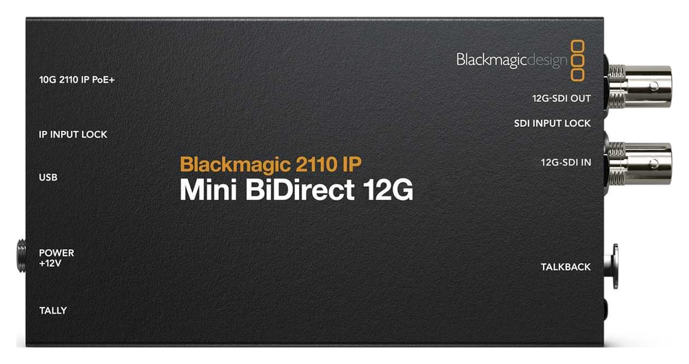 Blackmagic 2110 IP Mini BiDirect 12G – Jeden box pre kamerový signál aj komunikáciu