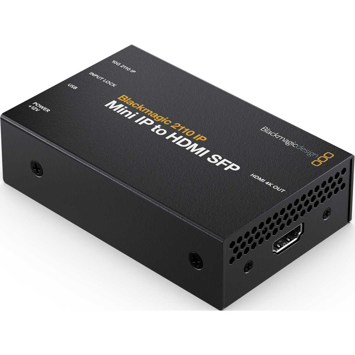 Konektory převodníku Blackmagic 2110 IP Mini IP to HDMI SFP