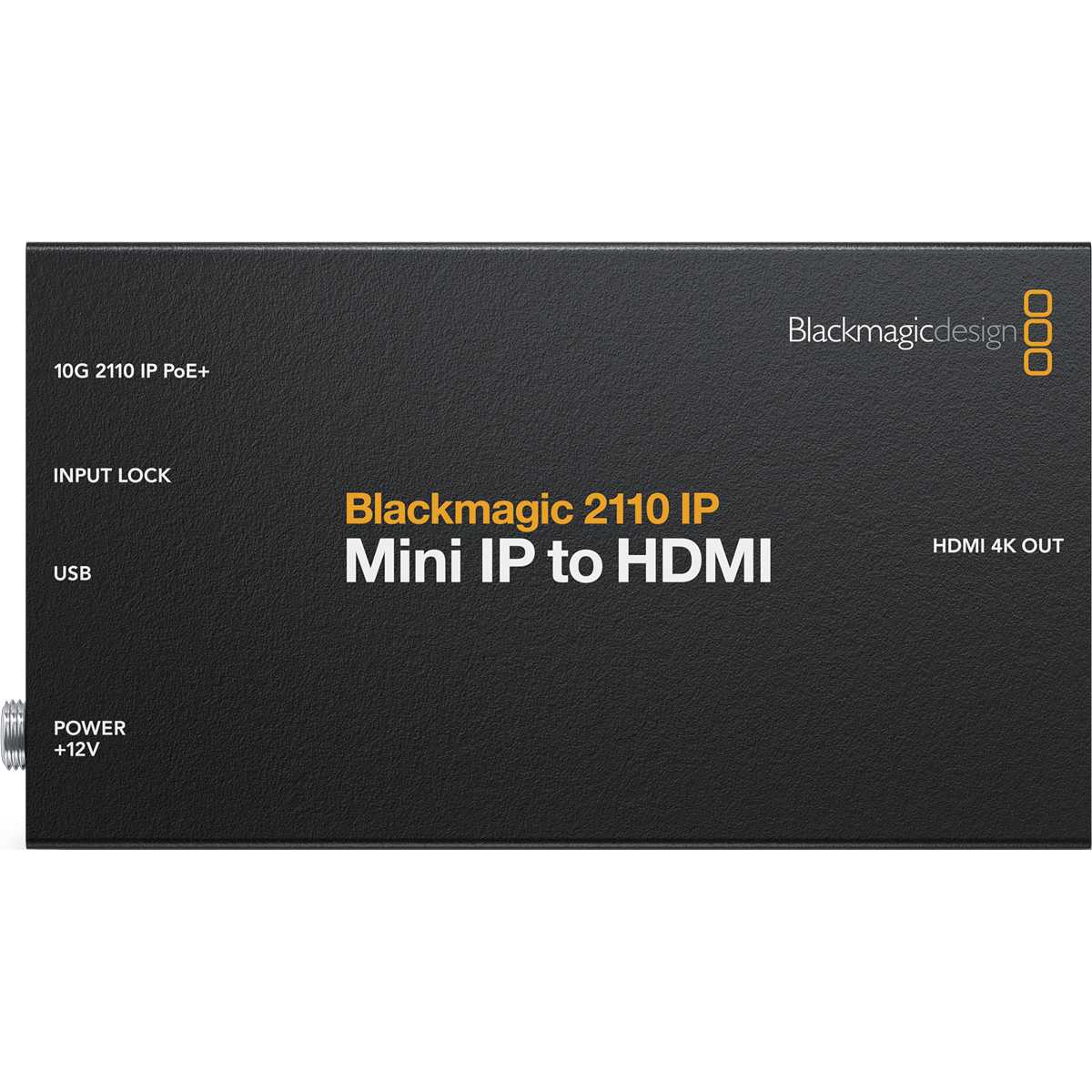 Horní pohled na Blackmagic 2110 IP Mini IP to HDMI