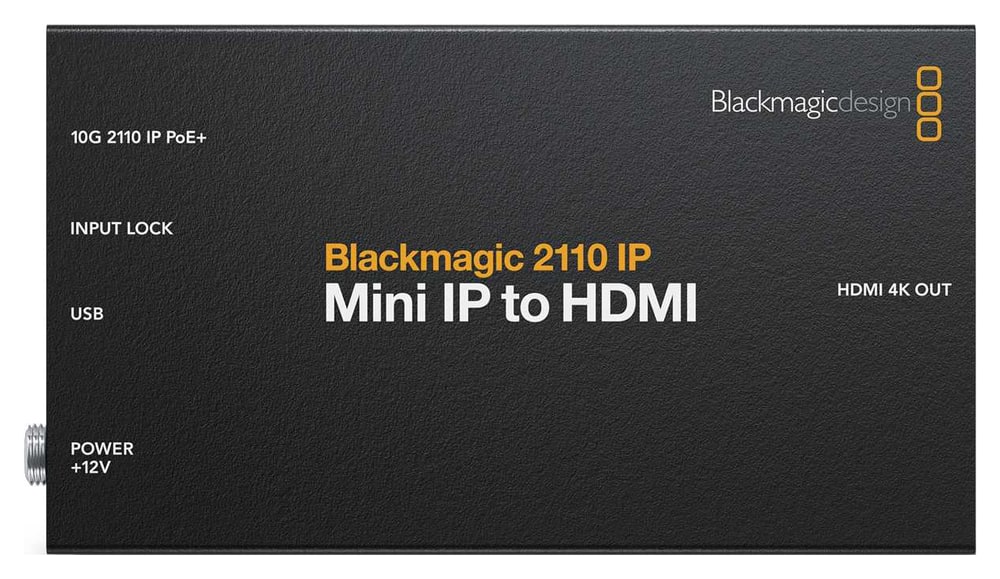 Blackmagic 2110 IP Mini IP to HDMI – Jednoduchý výstup z IP infraštruktúry