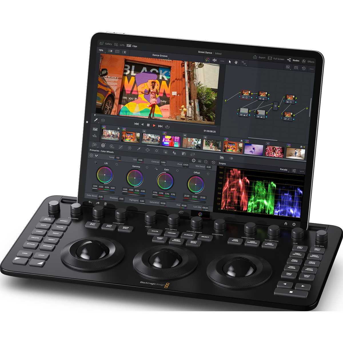 Blackmagic DaVinci Resolve Micro Color Panel s iPadom Pro