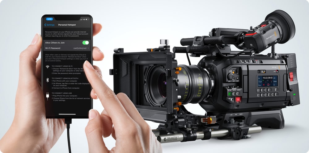 Blackmagic URSA Cine 12K LF – Sieť, Blackmagic Cloud a streaming