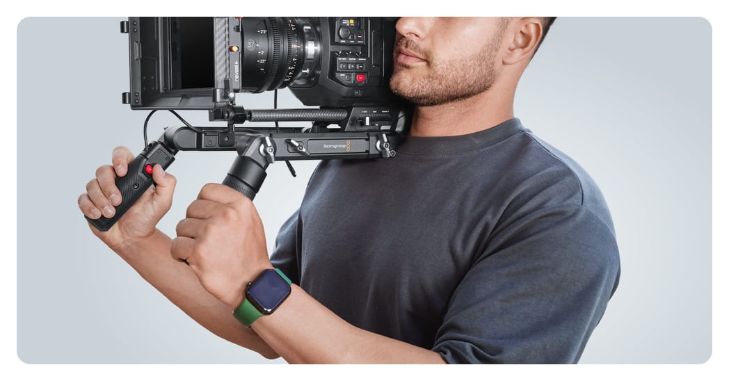 Blackmagic URSA Cine Baseplate 19 – Rukoväte na rozetách