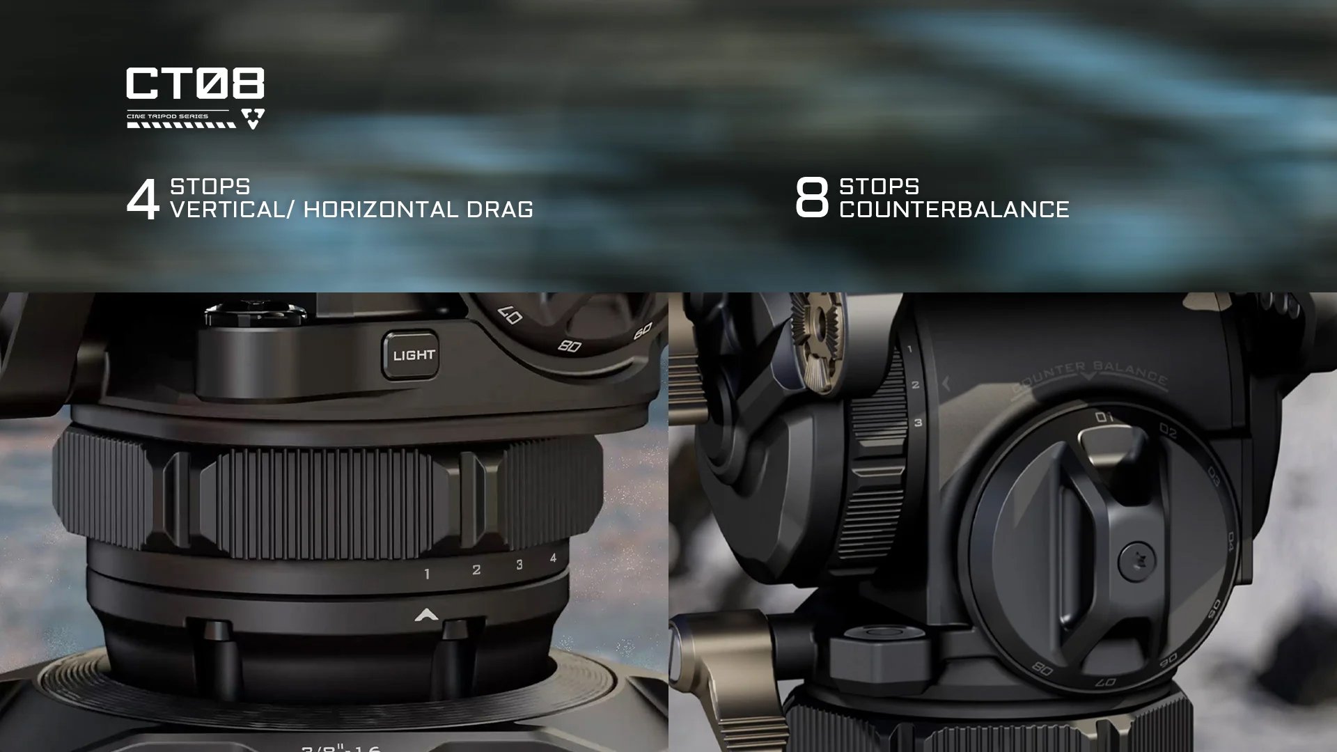 Tilta 75mm Cine Fluid Head with 2-Stage One Touch Carbon Fiber Tripod Legs (8KG) Tilta 75mm Cine Fluid Head with 2-Stage One Touch Carbon Fiber Tripod Legs (8KG)