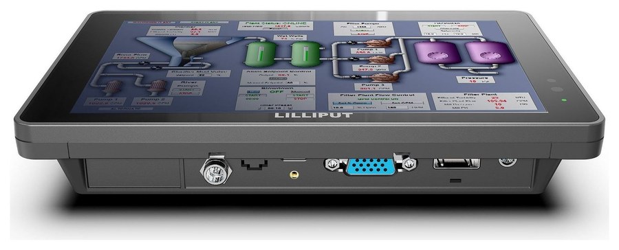 Lilliput 719/C – Konektory na spodnej hrane