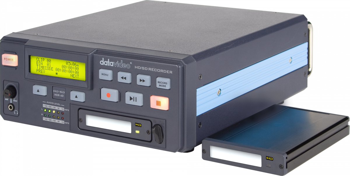 Vyberateľný diskový box rekordéra Datavideo HDR-60
