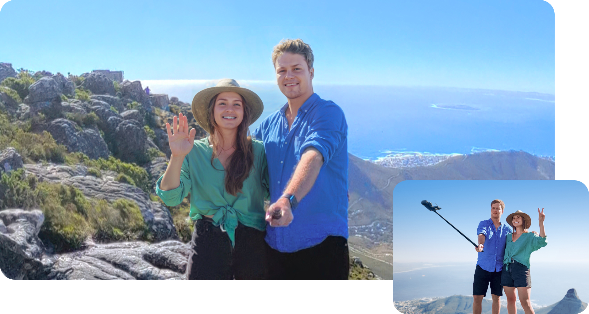 Insta360 X4 adaptér na mikrofón used while filming a 360-degree scene