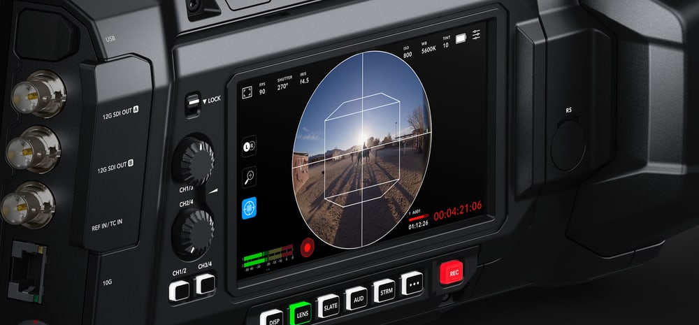 Blackmagic URSA Cine Immersive – Displeje pre imerzný záber