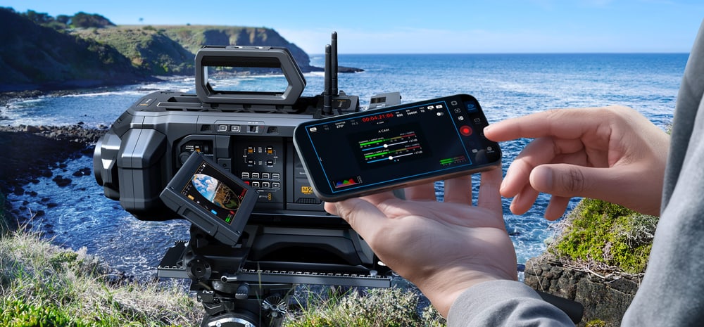 Blackmagic URSA Cine Immersive – Ovládanie z iPhonu