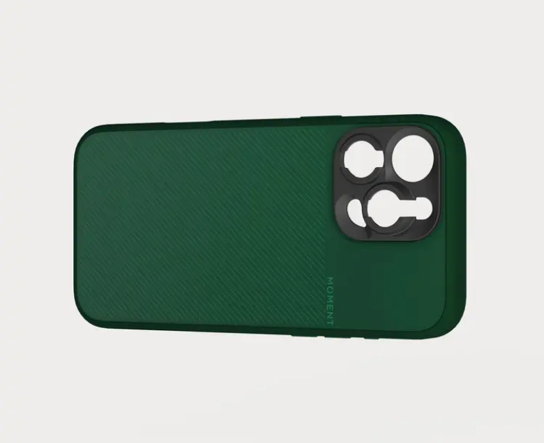 Moment Camera Case iPhone 16 Pro Max Ivy, pohled od fotoaparátů