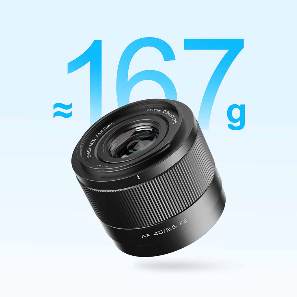 Lehký Viltrox AF 40 mm FE
