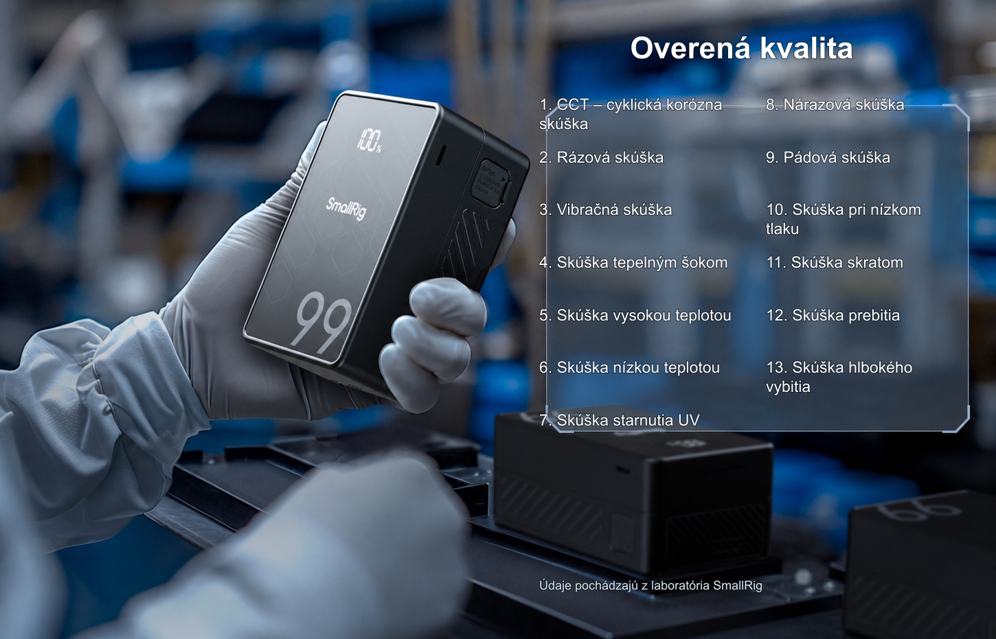 Preložená produktová infografika SmallRig VB99 SE 6/11