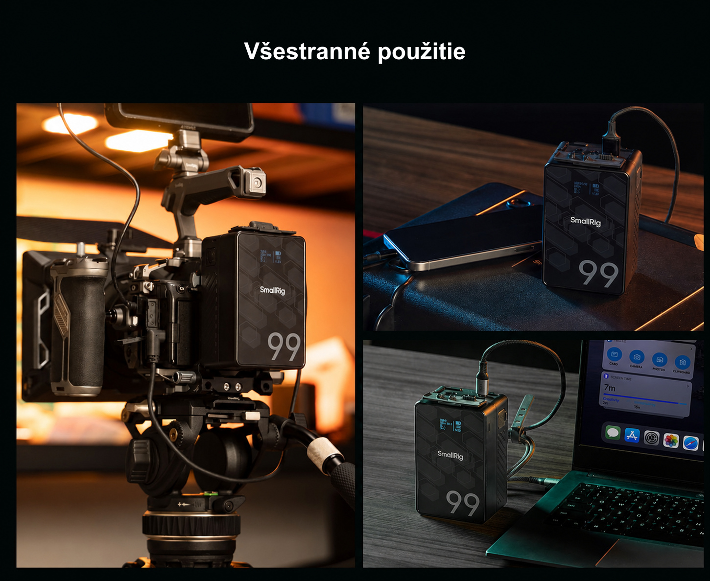 Preložená produktová infografika SmallRig VB99 SE 11/11