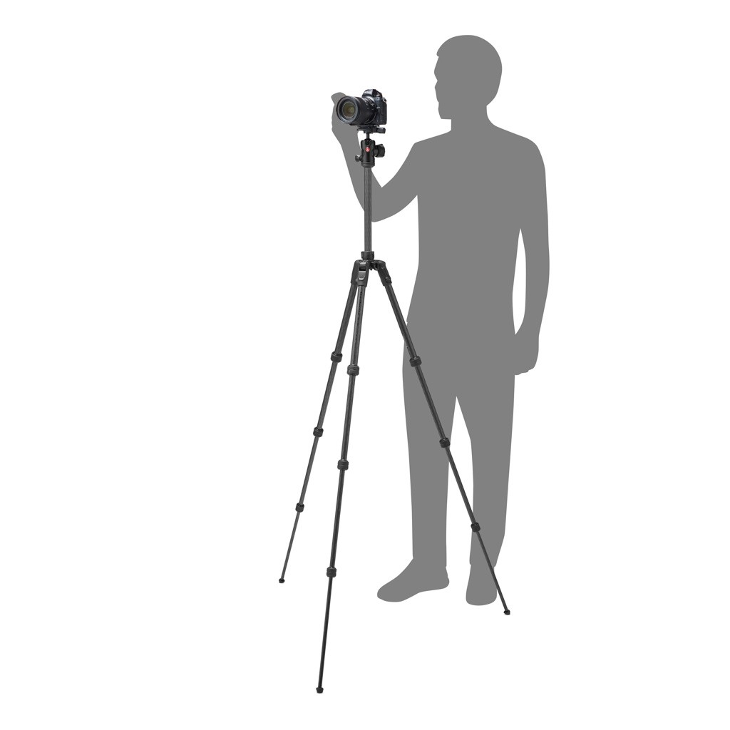 Cestovní použití karbonového stativu Manfrotto Befree Advanced AS