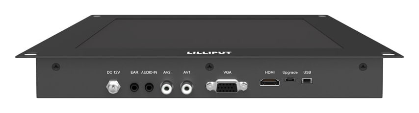 Lilliput TK1010-NP/C/T – Konektory na spodnej hrane