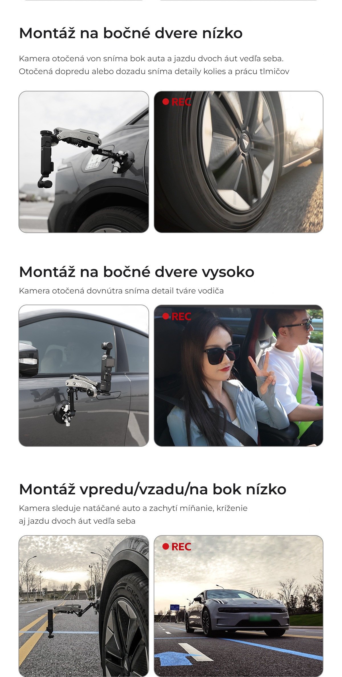 Montáž na bok auta