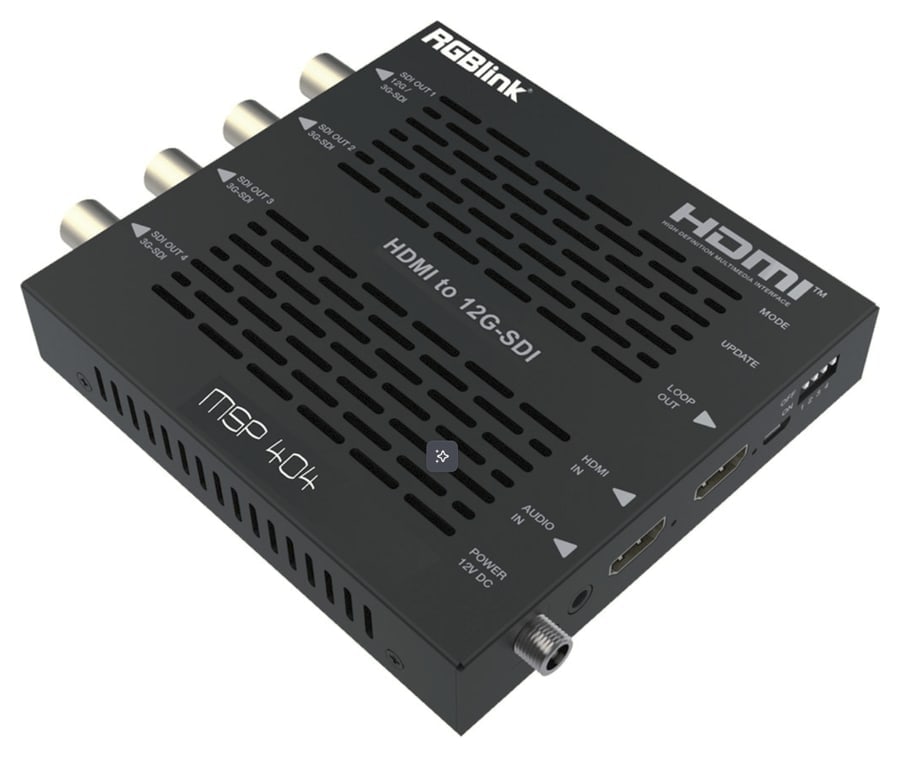 HDMI na 12G-SDI alebo 4× 3G-SDI