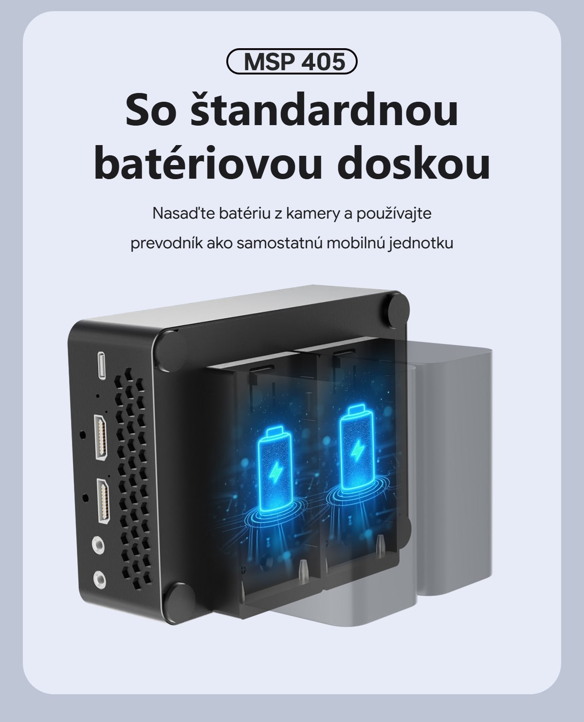 Batériová doska pre dve batérie