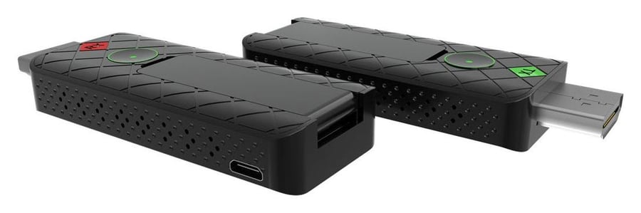 Vysielač a prijímač v podobe HDMI kľúčikov