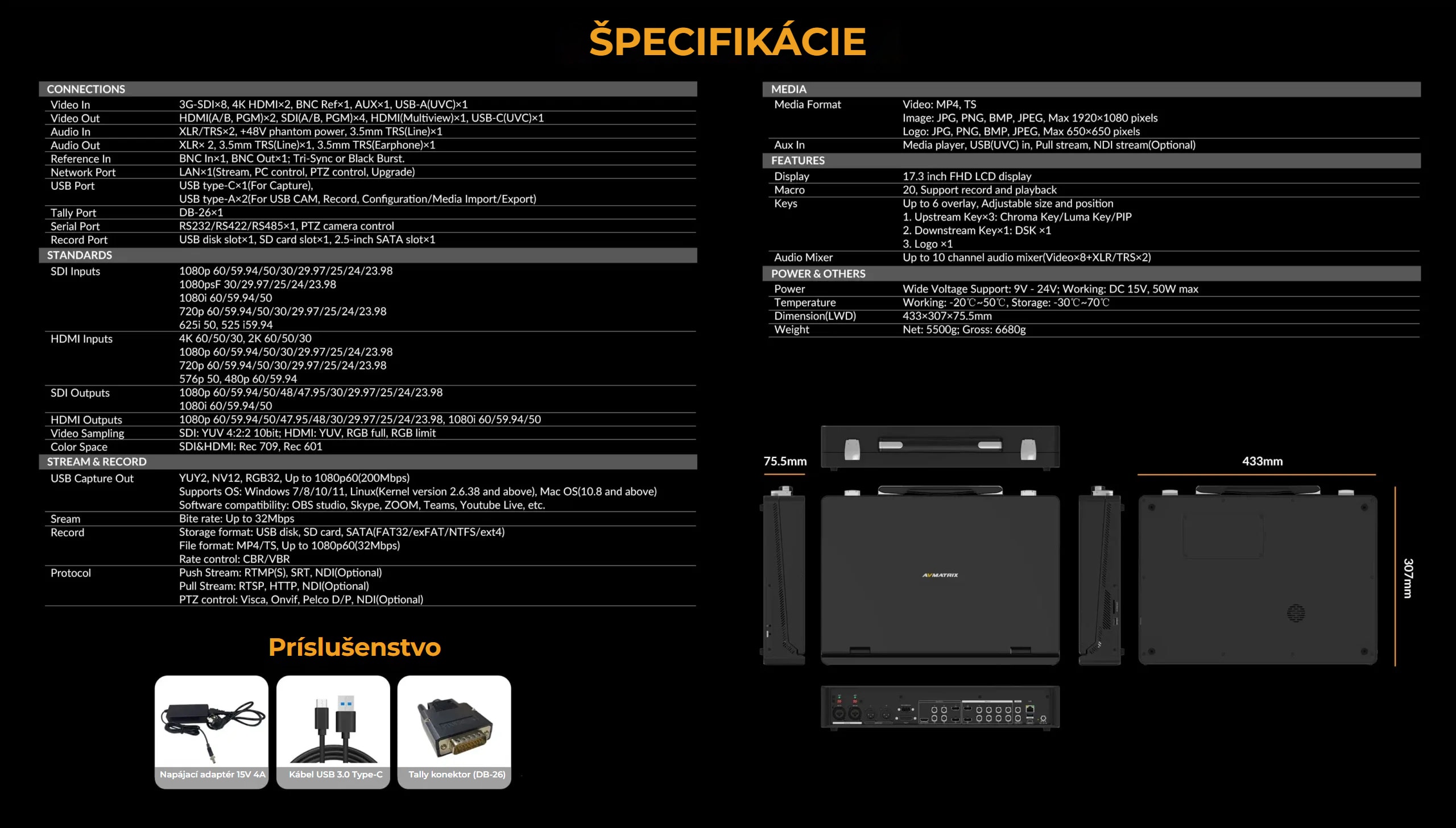 AVMATRIX Shark S8X Plus