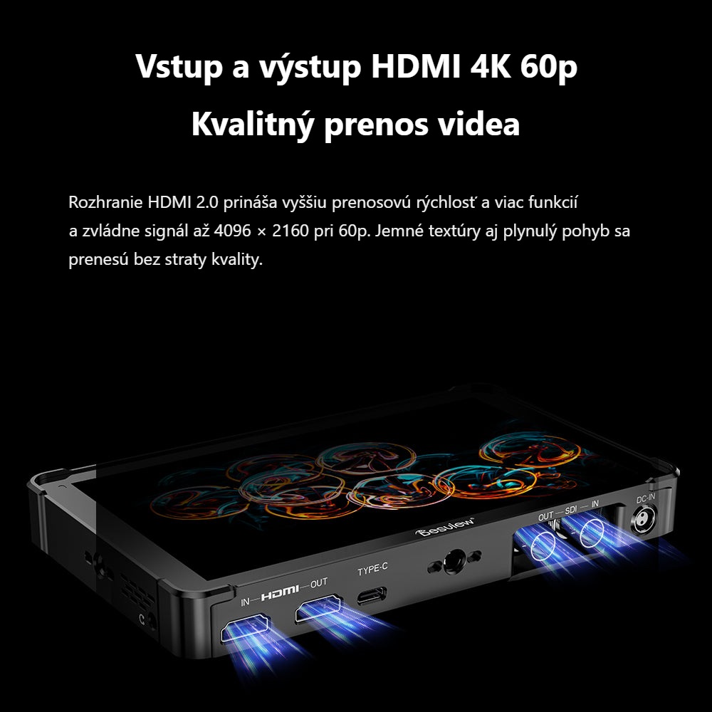 Desview OL7S – HDMI 2.0 až 4K 60p