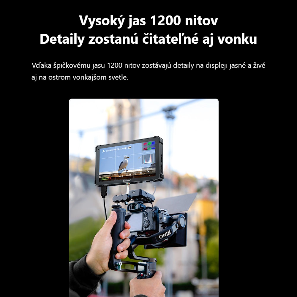 Desview OL7S – Jas 1200 nitov na prácu vonku