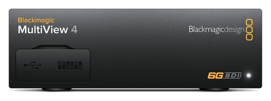 Blackmagic MultiView 4 – Kompaktné šasi a záložné napájanie PoE+