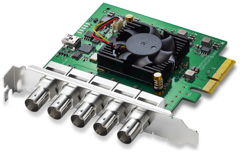 DeckLink Duo 2 – Päť konektorov BNC