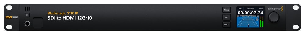 Blackmagic 2110 IP SDI to HDMI 12G-10 – Kontrola obrazu, zvuku aj kalibrácia
