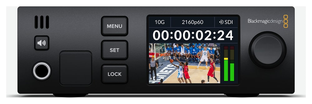 Blackmagic 2110 IP UpDownCross 12G – Presné časovanie a pohodlný dohľad