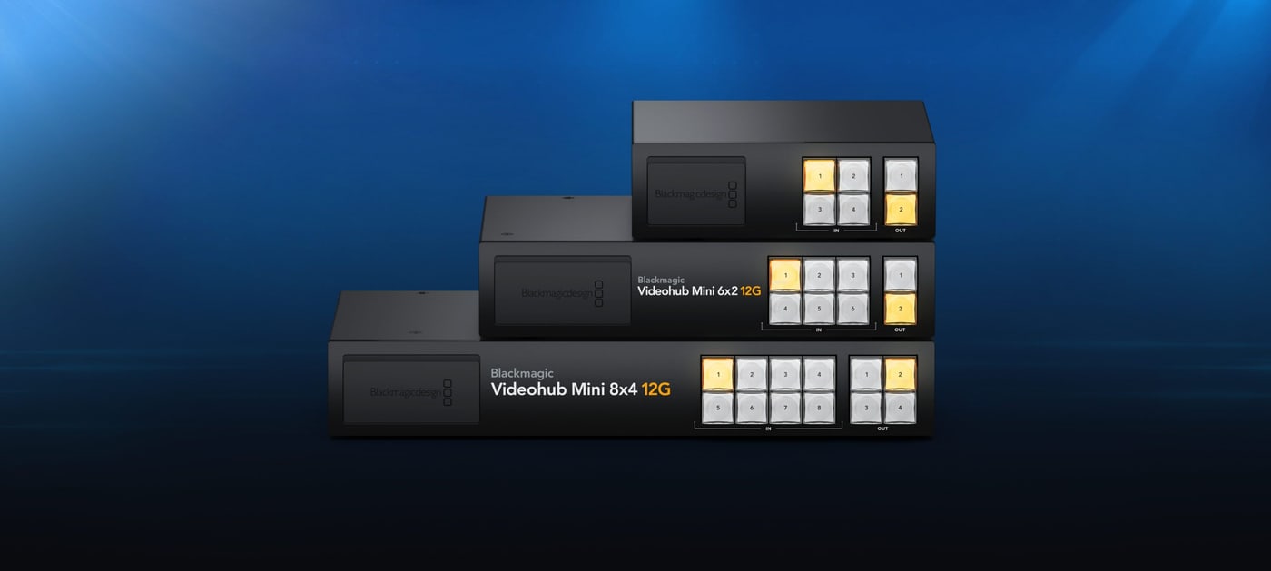 Blackmagic Videohub Mini 8x4 12G – Viac zdrojov bez prepájania káblov