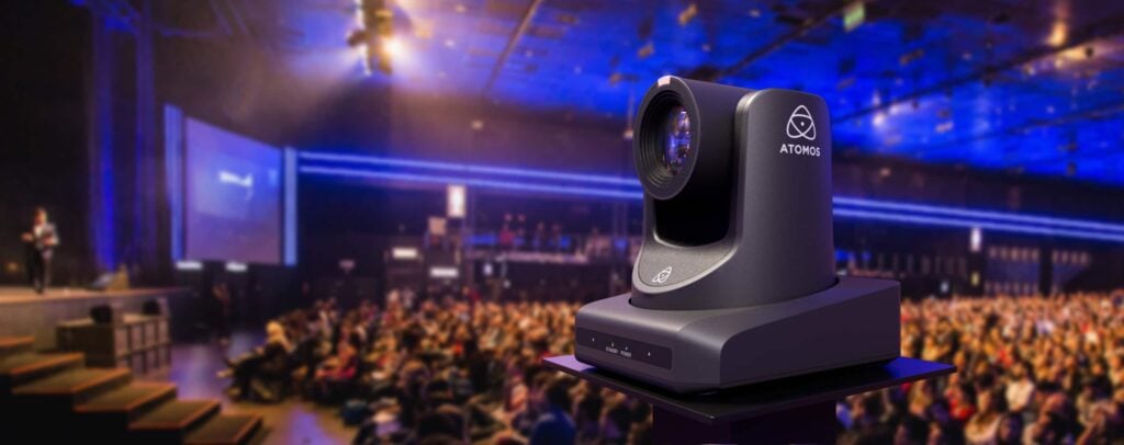 Atomos A-Eye HD-20X pri živej produkcii v sále