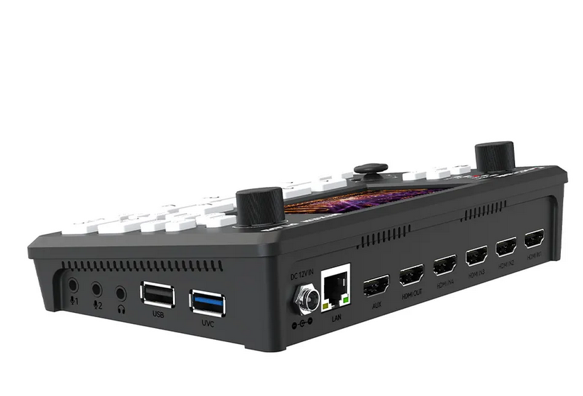 Zadní konektory CineTreak Mixer Plus SDI