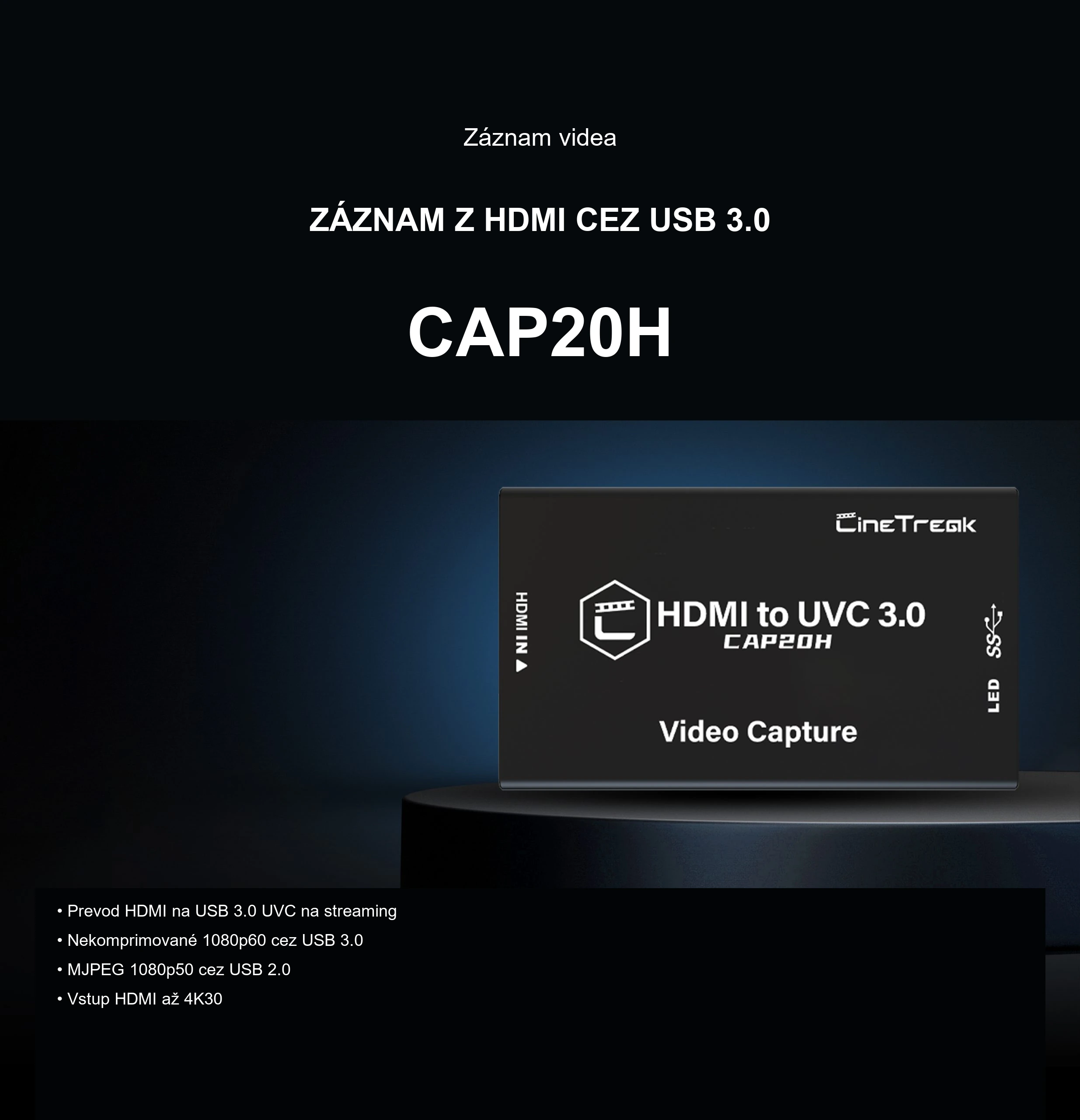 HDMI záznam bez inštalácie ovládačov