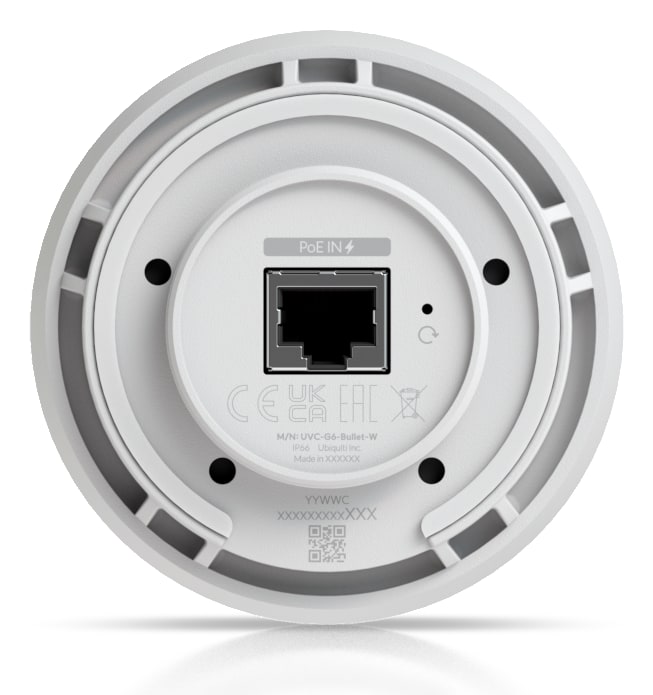 Ubiquiti UniFi Protect G6 Bullet, biela – Jeden kábel pre dáta aj napájanie