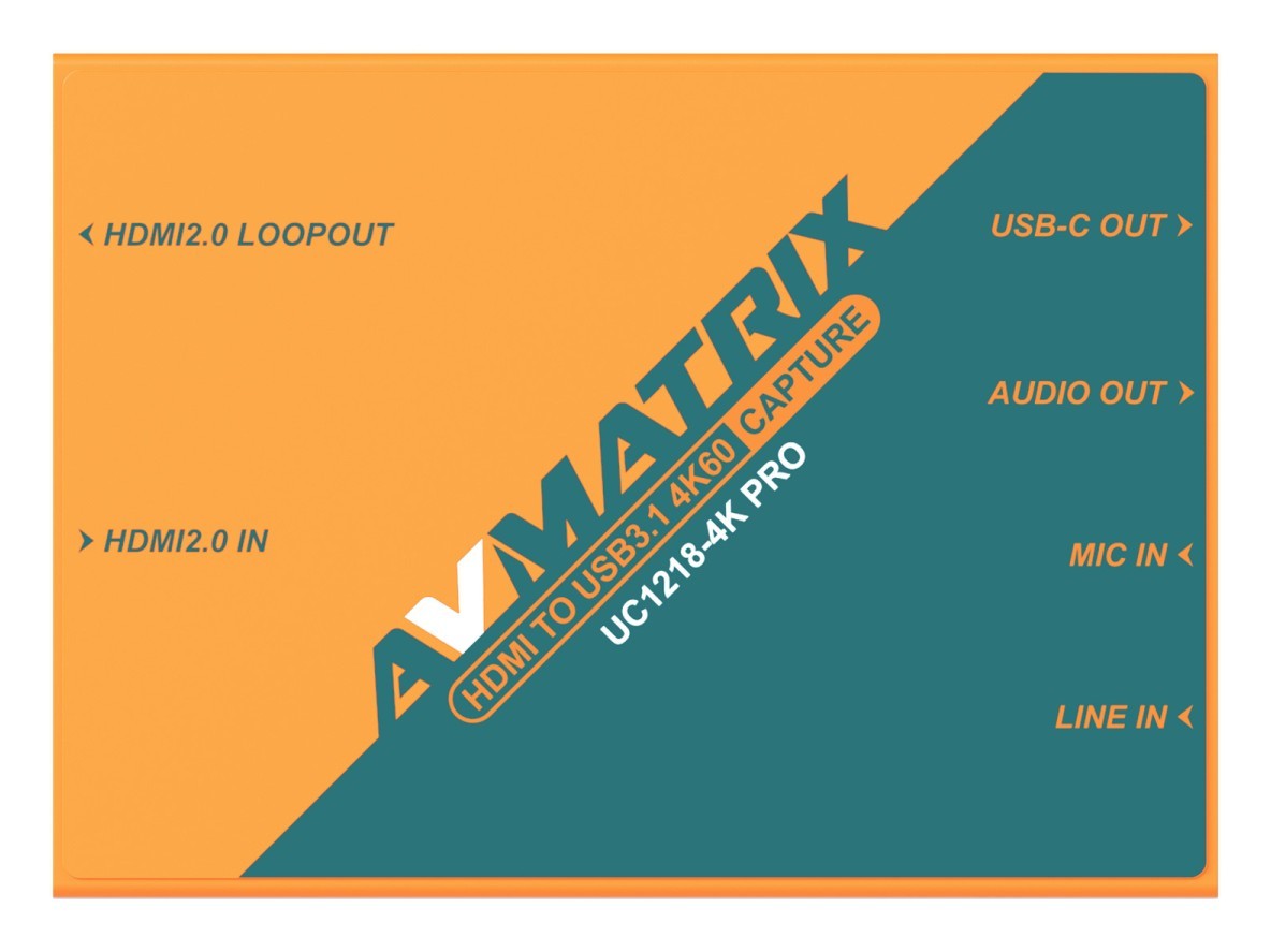 AVMATRIX UC1218-4K PRO – Pohľad na zariadenie