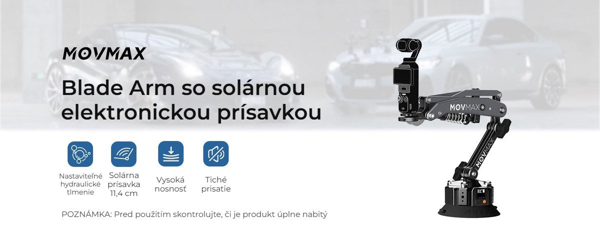 Blade Arm so solárnou prísavkou