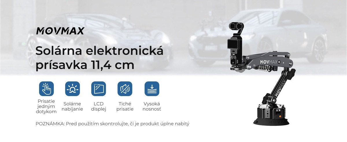 Solárna elektronická prísavka 11,4 cm