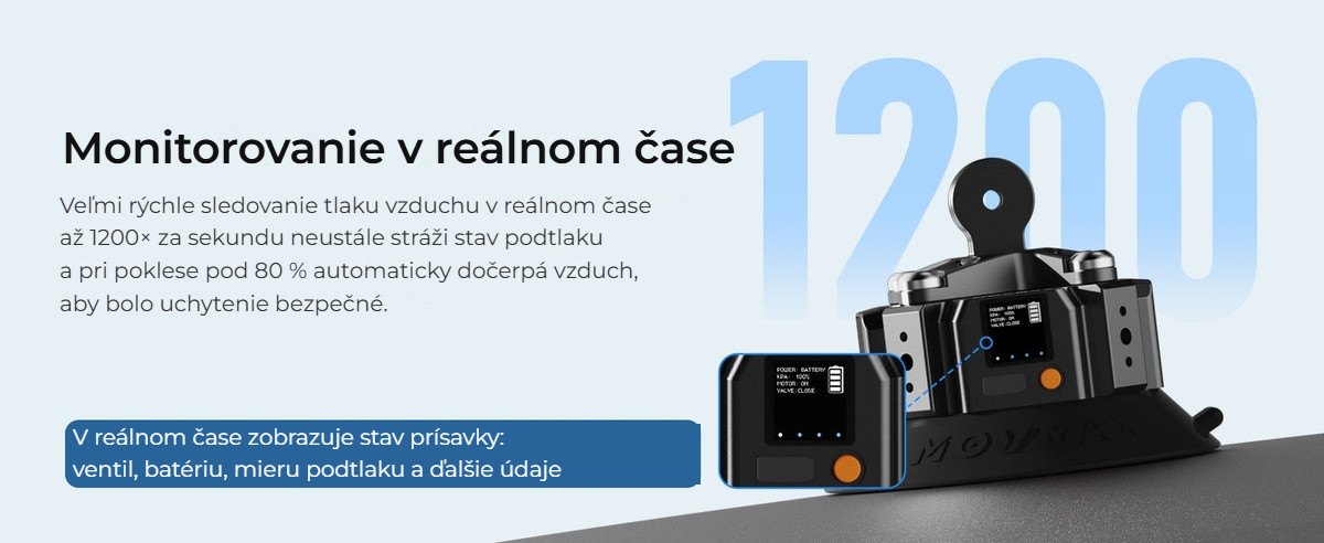 Kontrola tlaku v reálnom čase