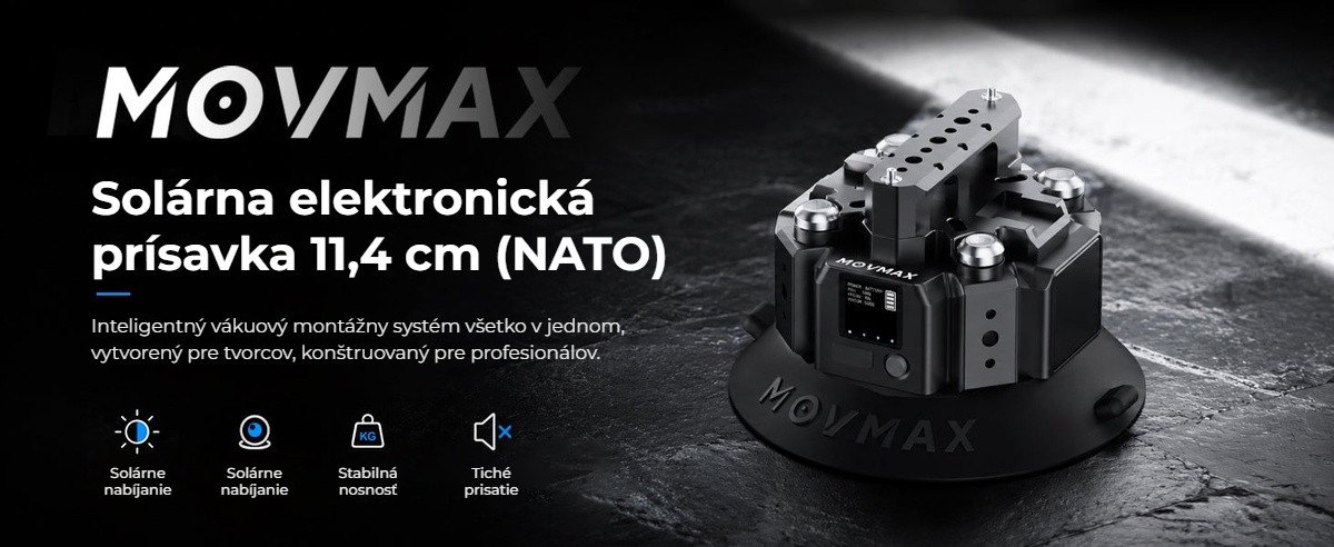 Solárna elektronická prísavka 11,4 cm s lištou NATO