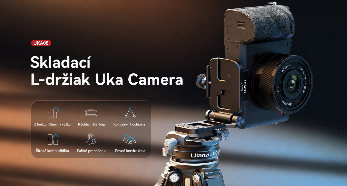 Skladací L-držiak Uka Camera