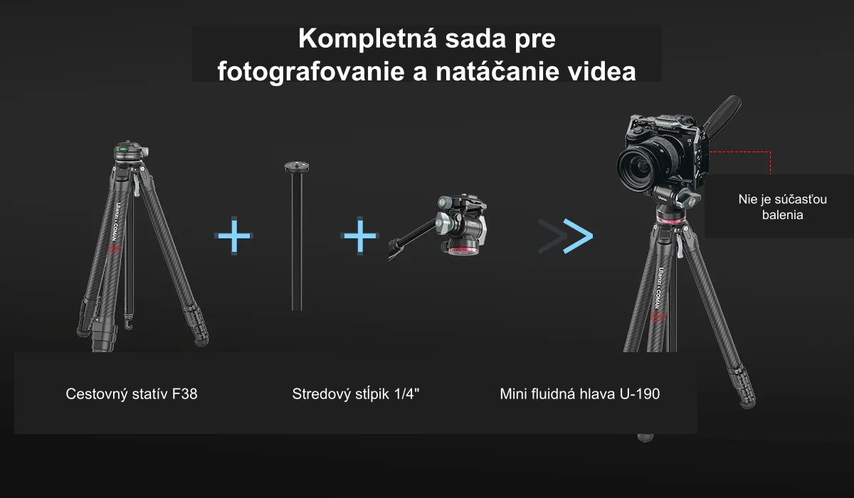 Kompletná sada pre fotografovanie a natáčanie videa
