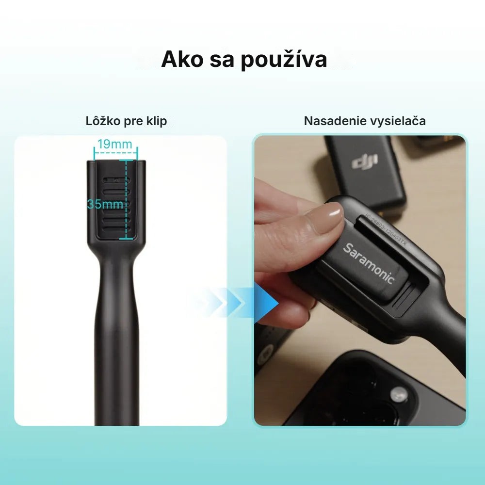 Saramonic SR-MH1 – Lôžko 19 × 35 mm