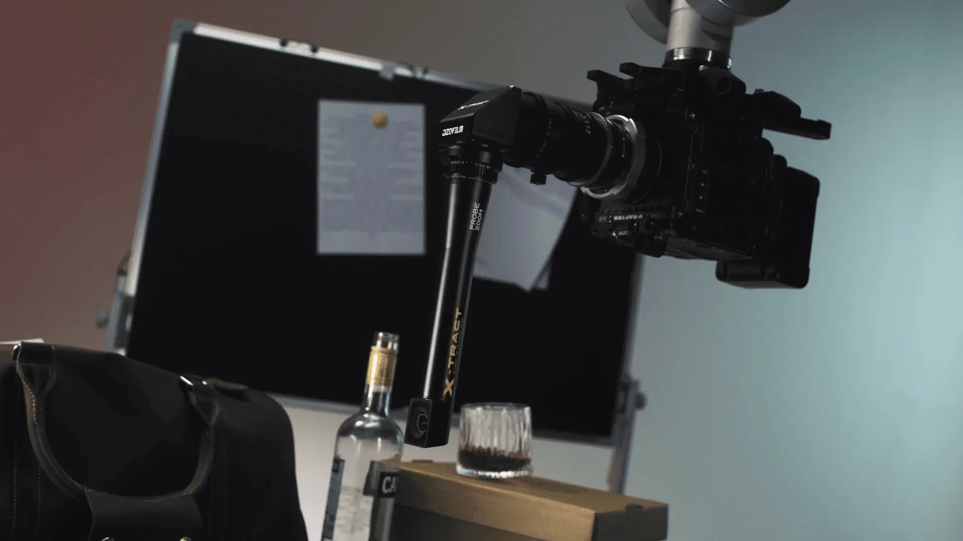 DZOFILM X‑tract 360° v pracovní kamerové sestavě