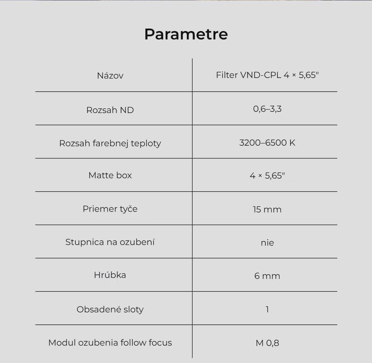 Parametre