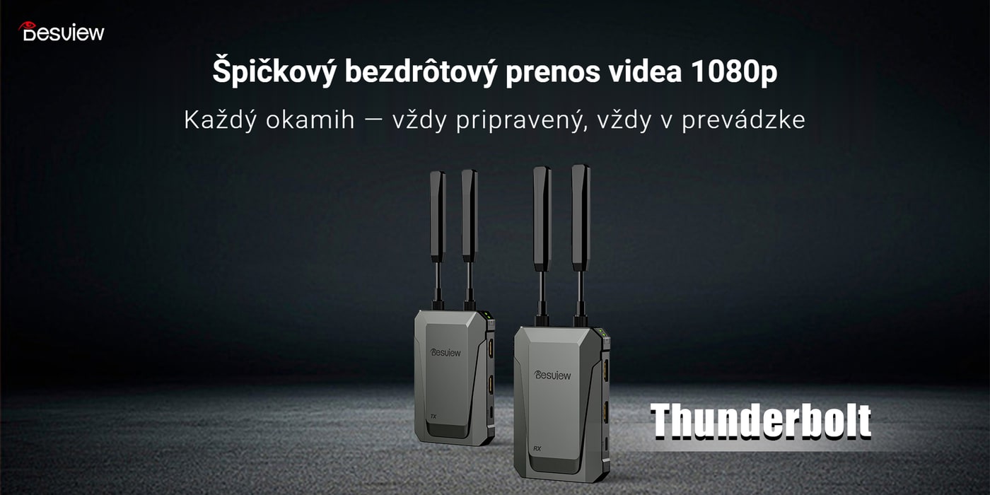 Desview Thunderbolt – bezdrôtový prenos videa 1080p