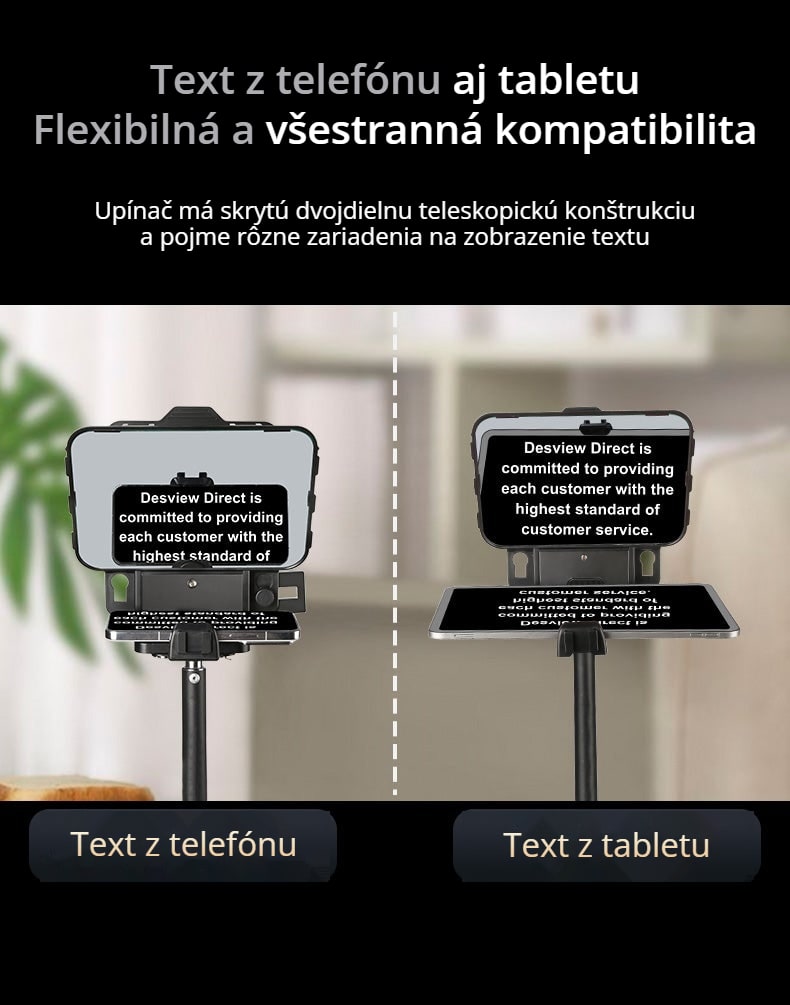 Text z telefónu alebo tabletu