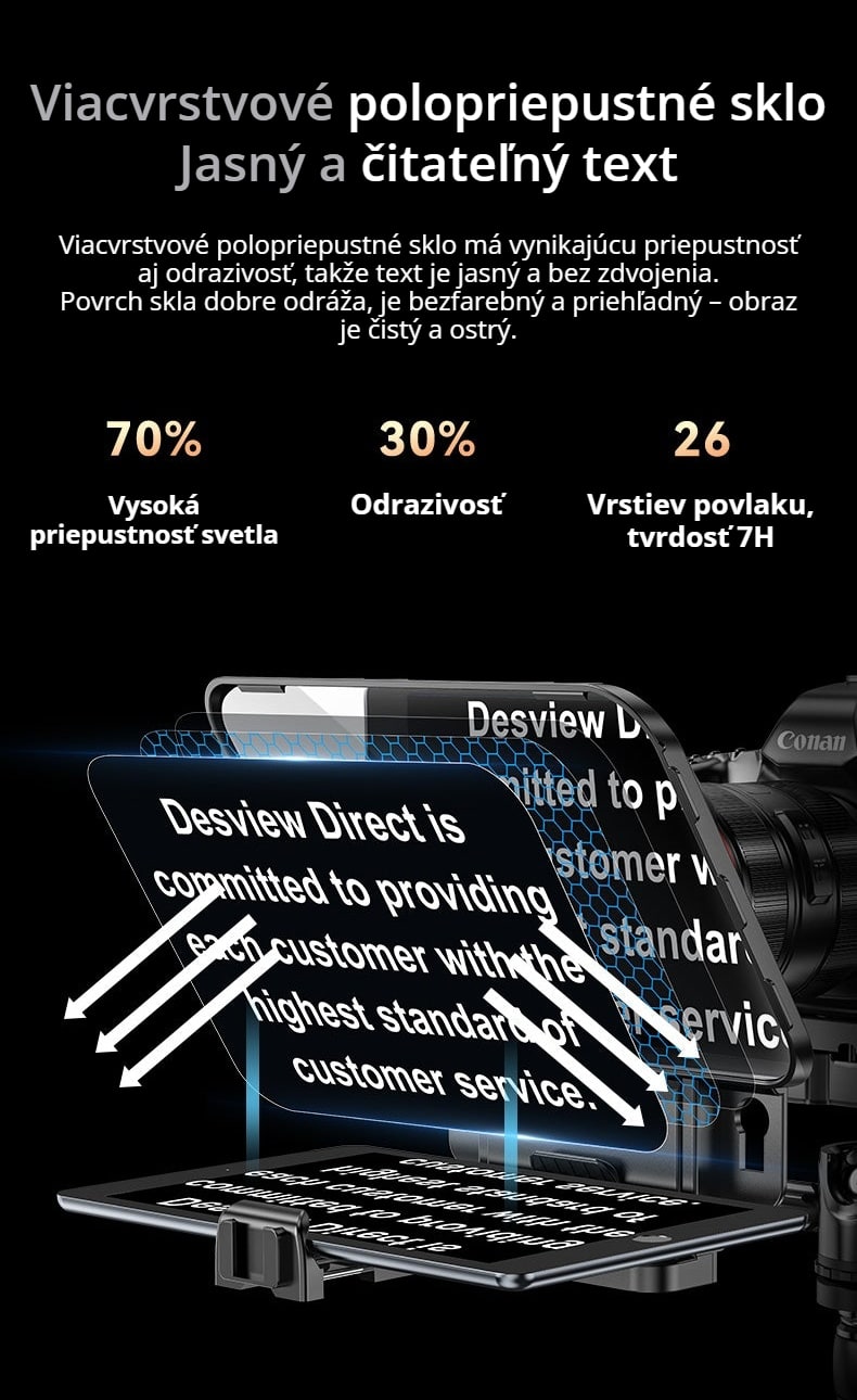 Polopriepustné sklo 70/30